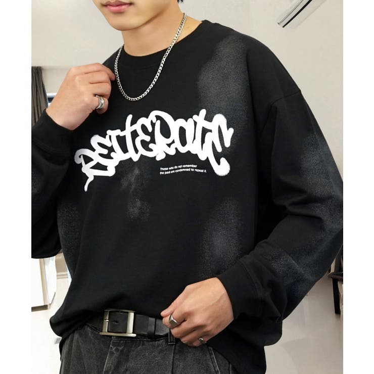 グラフィック プリント ロンｔ 長袖Tシャツ | GROOVY STORE | 詳細画像3 