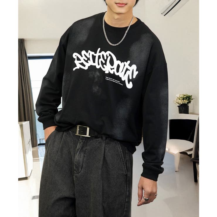 グラフィック プリント ロンｔ 長袖Tシャツ | GROOVY STORE | 詳細画像4 