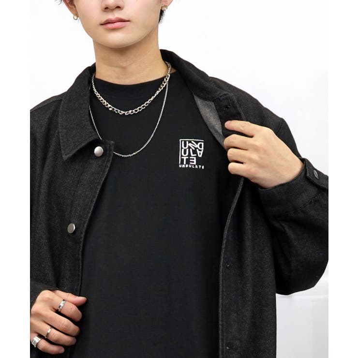 刺繍 ワンポイント Tシャツ半袖 T ロゴ ワイド  | GROOVY STORE | 詳細画像6 