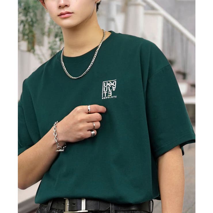 刺繍 ワンポイント Tシャツ半袖 T ロゴ ワイド  | GROOVY STORE | 詳細画像12 