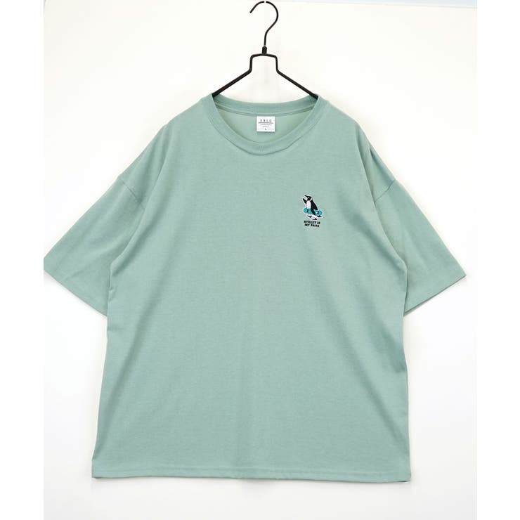 刺繍 ワンポイント Tシャツ半袖 T ロゴ ワイド  | GROOVY STORE | 詳細画像48 