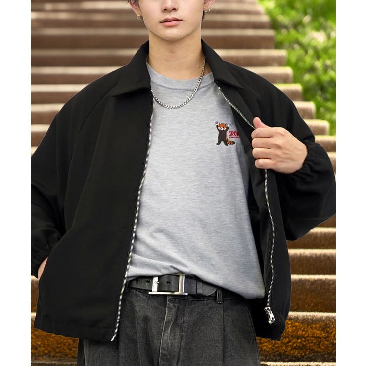 刺繍 ワンポイント Tシャツ半袖 T ロゴ ワイド  | GROOVY STORE | 詳細画像10 