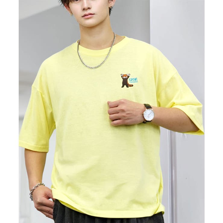 刺繍 ワンポイント Tシャツ半袖 T ロゴ ワイド  | GROOVY STORE | 詳細画像12 