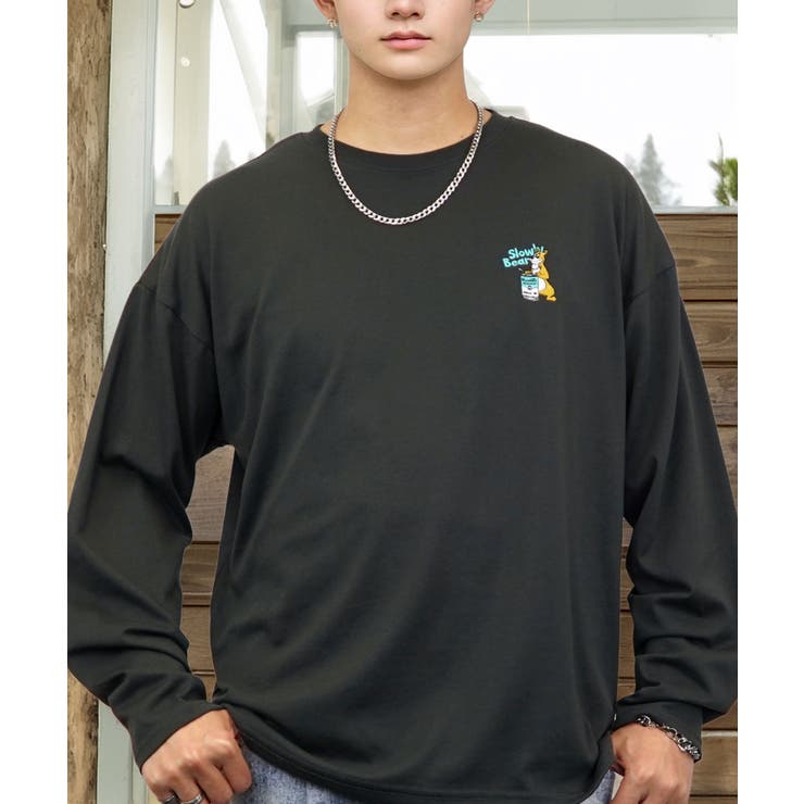 【ワイド】刺繍 長袖Tシャツ ロンT ワンポイント カジュアル キレイめ | GROOVY STORE | 詳細画像38 