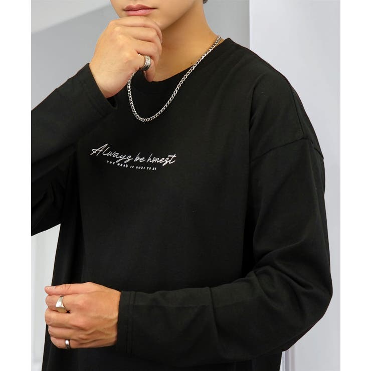 【ワイド】刺繍 長袖Tシャツ ロンT ワンポイント カジュアル キレイめ | GROOVY STORE | 詳細画像8 