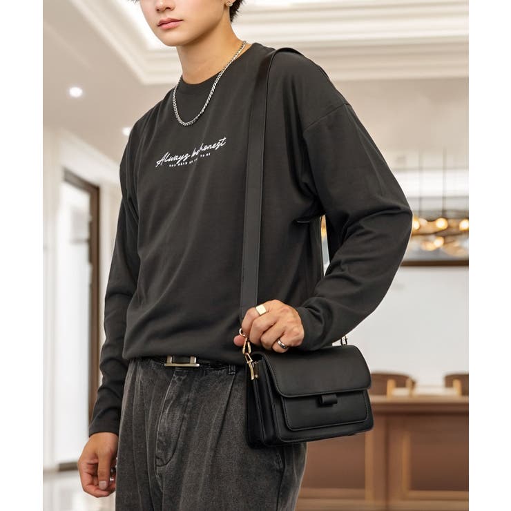 【ワイド】刺繍 長袖Tシャツ ロンT ワンポイント カジュアル キレイめ | GROOVY STORE | 詳細画像10 