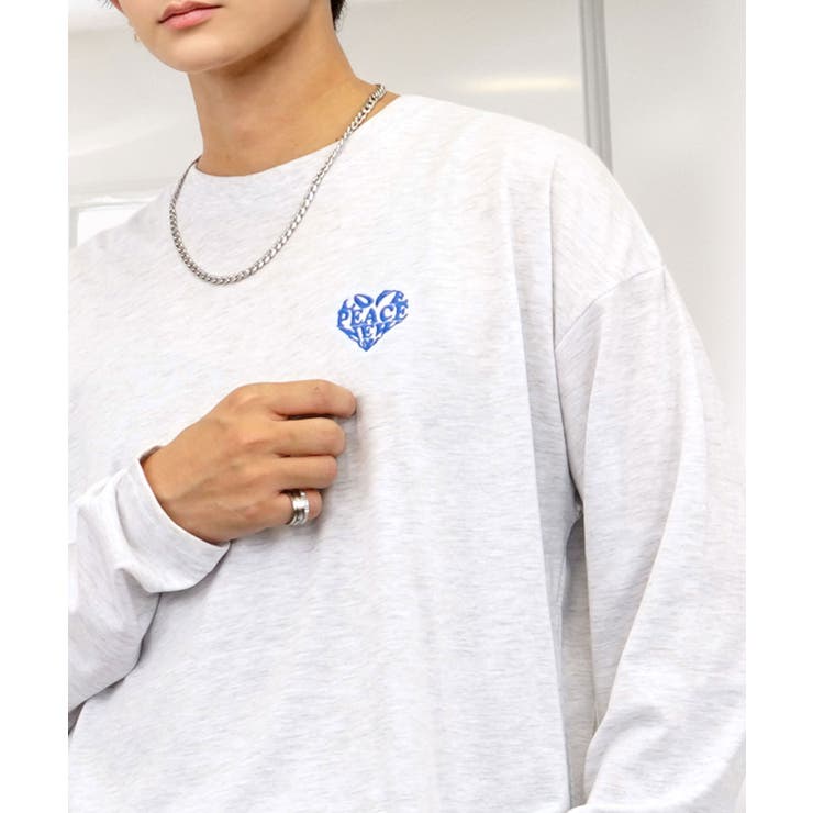 【ワイド】刺繍 長袖Tシャツ ロンT ワンポイント カジュアル キレイめ | GROOVY STORE | 詳細画像14 