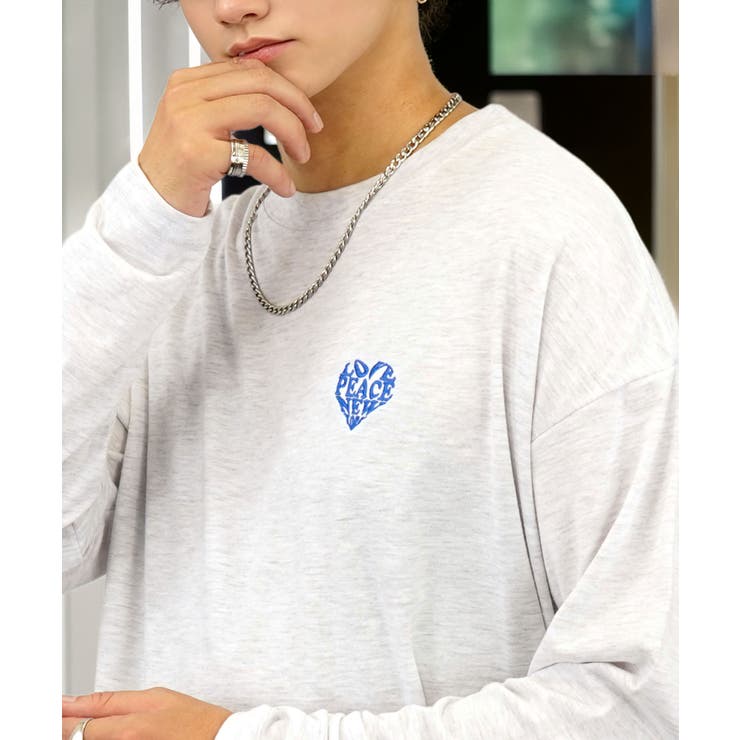 【ワイド】刺繍 長袖Tシャツ ロンT ワンポイント カジュアル キレイめ | GROOVY STORE | 詳細画像16 