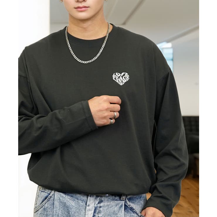 【ワイド】刺繍 長袖Tシャツ ロンT ワンポイント カジュアル キレイめ | GROOVY STORE | 詳細画像23 