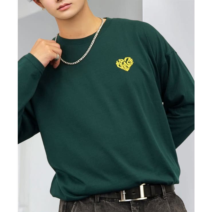 【ワイド】刺繍 長袖Tシャツ ロンT ワンポイント カジュアル キレイめ | GROOVY STORE | 詳細画像26 