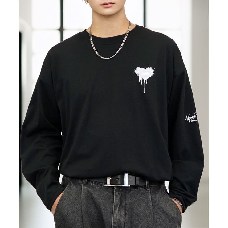 【ワイド】長袖Tシャツ ロンｔワンポイント カジュアル キレイめ | GROOVY STORE | 詳細画像5 