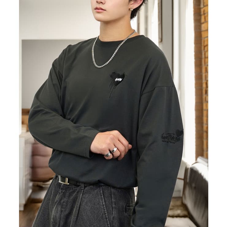 【ワイド】長袖Tシャツ ロンｔワンポイント カジュアル キレイめ | GROOVY STORE | 詳細画像17 