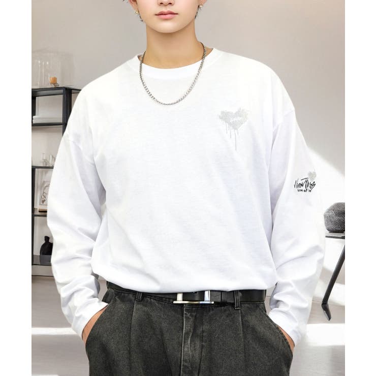 【ワイド】長袖Tシャツ ロンｔワンポイント カジュアル キレイめ | GROOVY STORE | 詳細画像11 