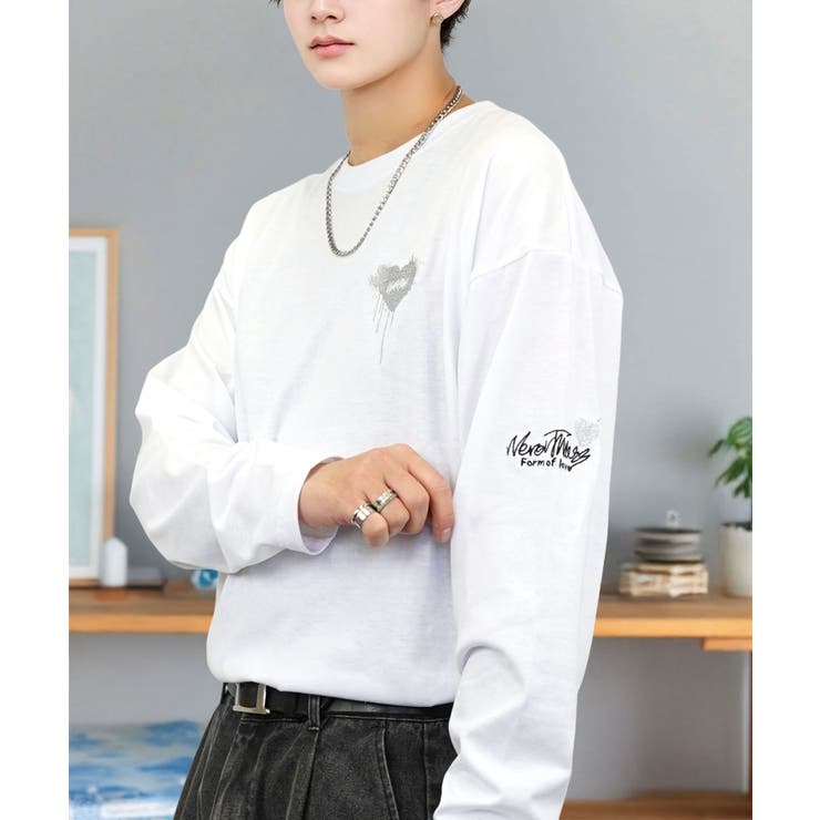 【ワイド】長袖Tシャツ ロンｔワンポイント カジュアル キレイめ | GROOVY STORE | 詳細画像12 