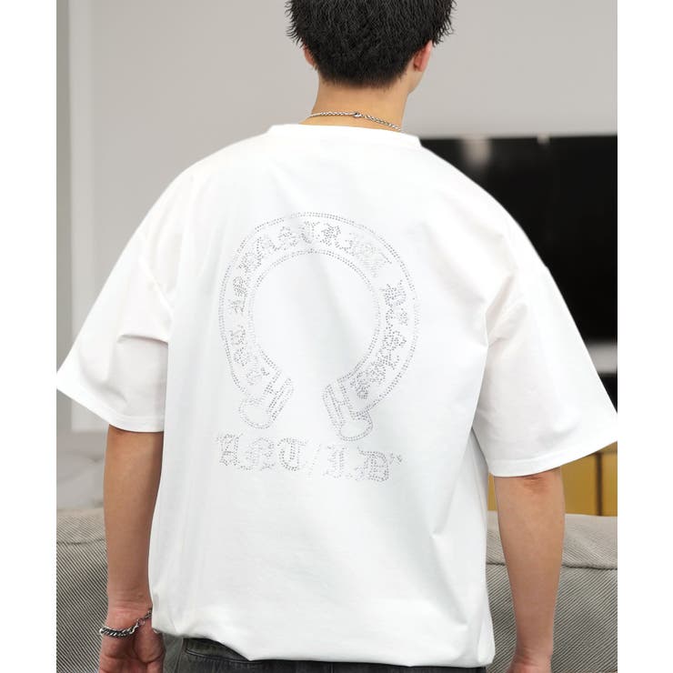 ホワイト-ラインストーン | グラフィック Tシャツ クロス ラインストーン ANT DESIGN | GROOVY STORE