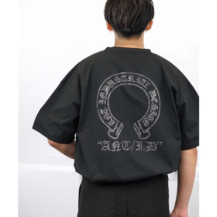 ブラック-ラインストーン | グラフィック Tシャツ クロス ラインストーン ANT DESIGN | GROOVY STORE