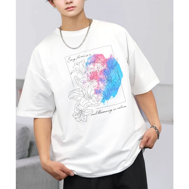 ルーズフィット グラフィック 半袖Tシャツ 短丈可能 ドロスト | GROOVY STORE | 詳細画像12 