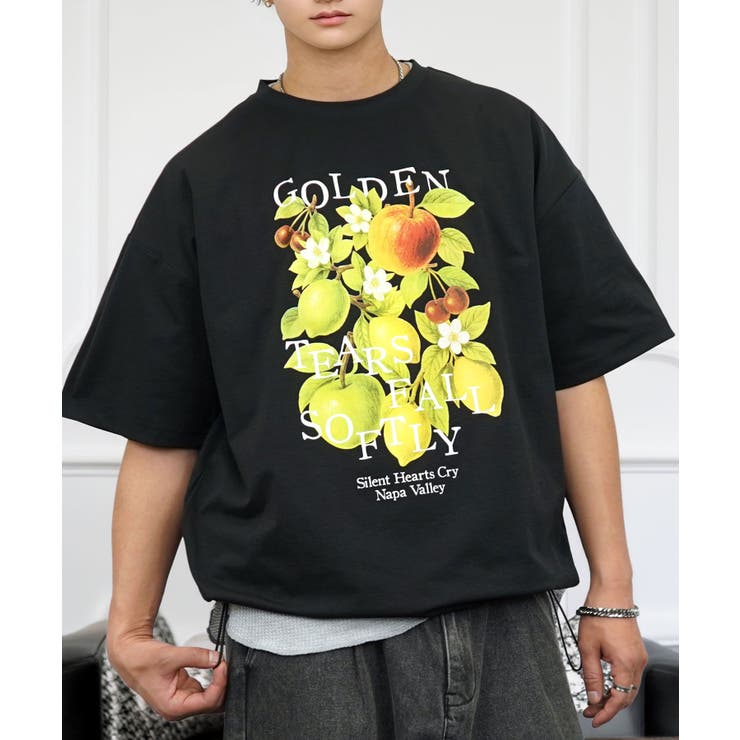 ルーズフィット グラフィック 半袖Tシャツ 短丈可能 ドロスト | GROOVY STORE | 詳細画像25 