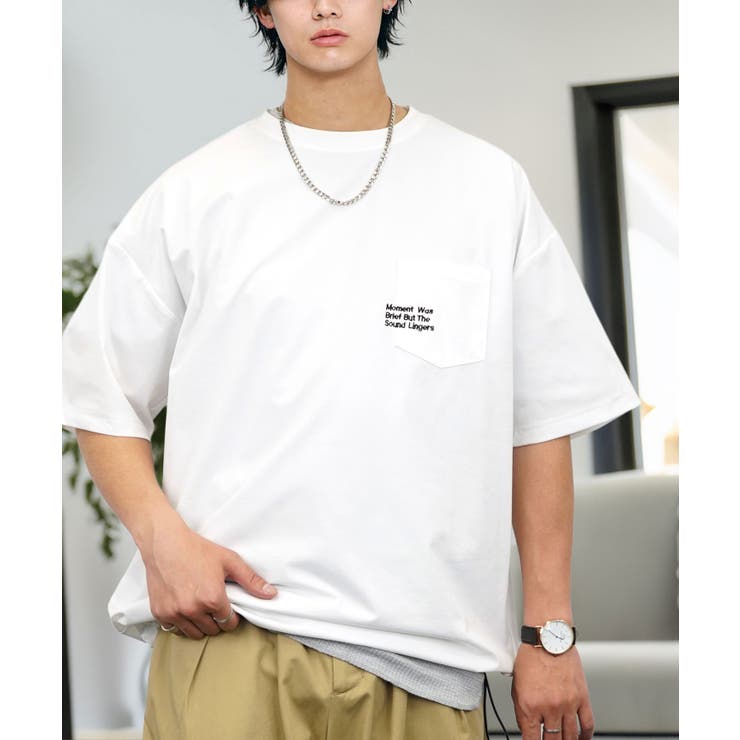 ルーズフィット グラフィック 半袖Tシャツ 短丈可能 ドロスト 刺繍ロゴT | GROOVY STORE | 詳細画像15 