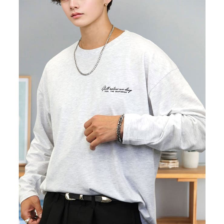 ワイドシルエット ワンポイント長袖Tシャツ ロンT | GROOVY STORE | 詳細画像39 