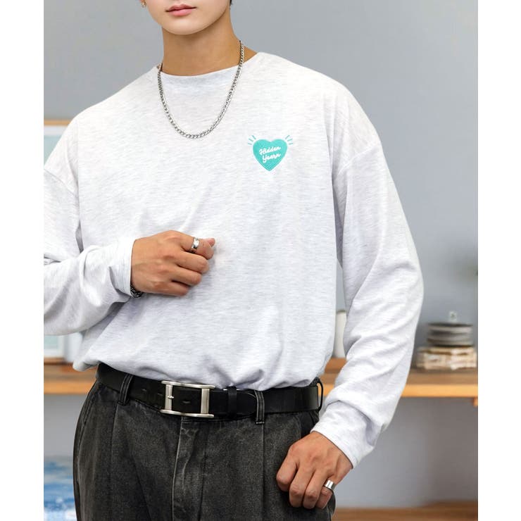 ワイドシルエット ワンポイント長袖Tシャツ ロンT | GROOVY STORE | 詳細画像5 
