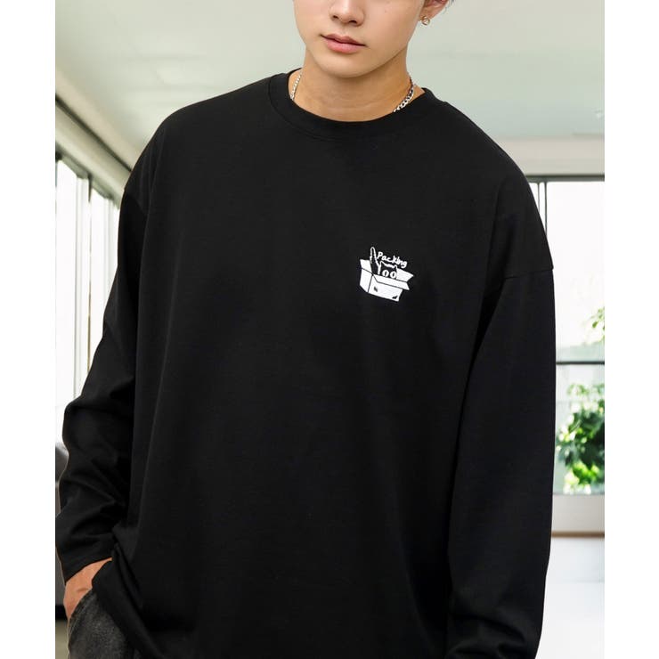 ワイドシルエット ワンポイント長袖Tシャツ ロンT | GROOVY STORE | 詳細画像14 