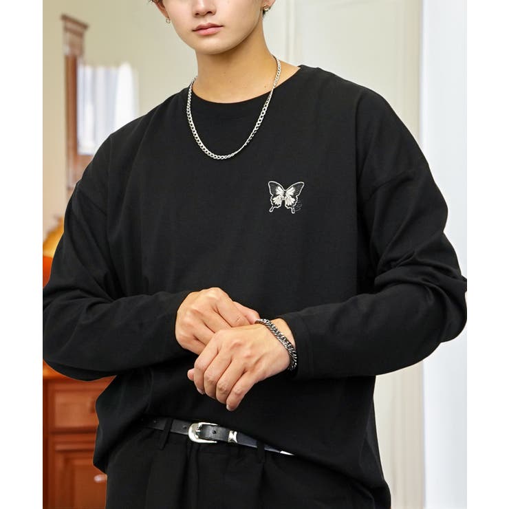 ワイドシルエット ワンポイント長袖Tシャツ ロンT | GROOVY STORE | 詳細画像31 