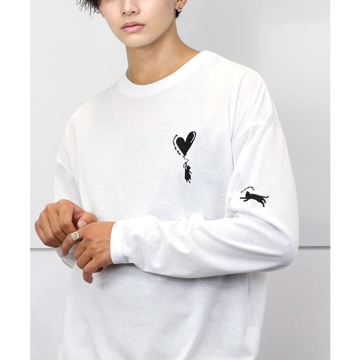 ワイドシルエット ワンポイント長袖Tシャツ ロンT | GROOVY STORE | 詳細画像19 