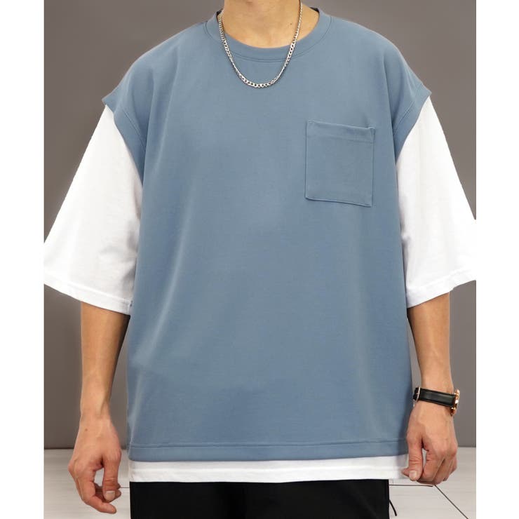 Tシャツ半袖 レイヤード風Tシャツ ジョーゼット | GROOVY STORE | 詳細画像16 