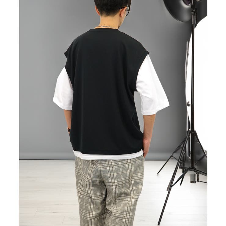 Tシャツ半袖 レイヤード風Tシャツ ジョーゼット | GROOVY STORE | 詳細画像9 