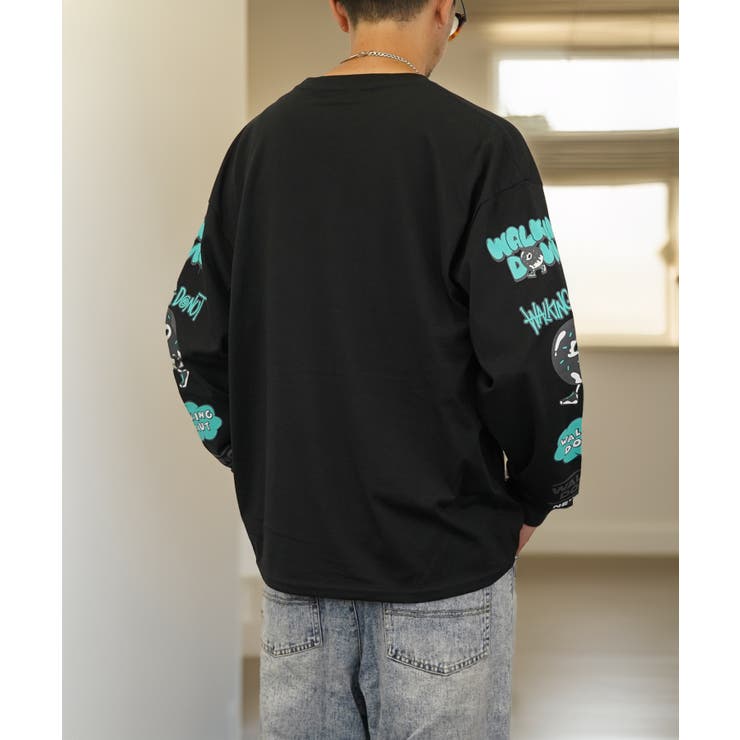 XLARGE フロントグラフィック ロンT 袖デザイン デニムに合う◎ ロンT #デニム コーデ相性◎[品番：GRVK0003065]｜GROOVY STORE