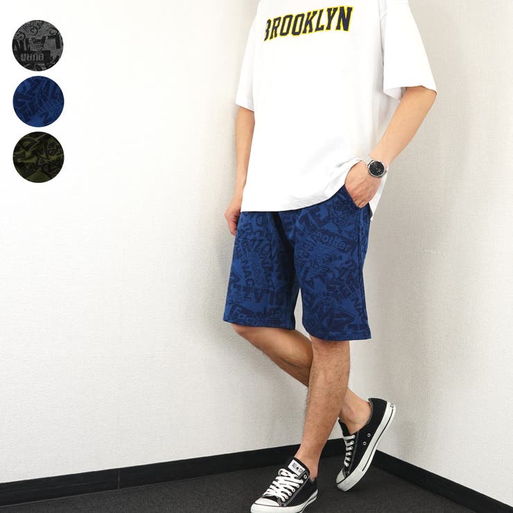 ロゴ総柄ミニ裏毛ショートパンツ 品番 Grvk Groovy Store グルービーストア のメンズ ファッション通販 Shoplist ショップリスト