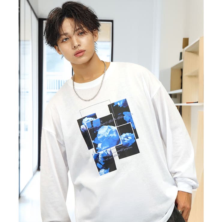 グラフィック プリント ロンｔ モード 長袖Tシャツ | GROOVY STORE | 詳細画像1 