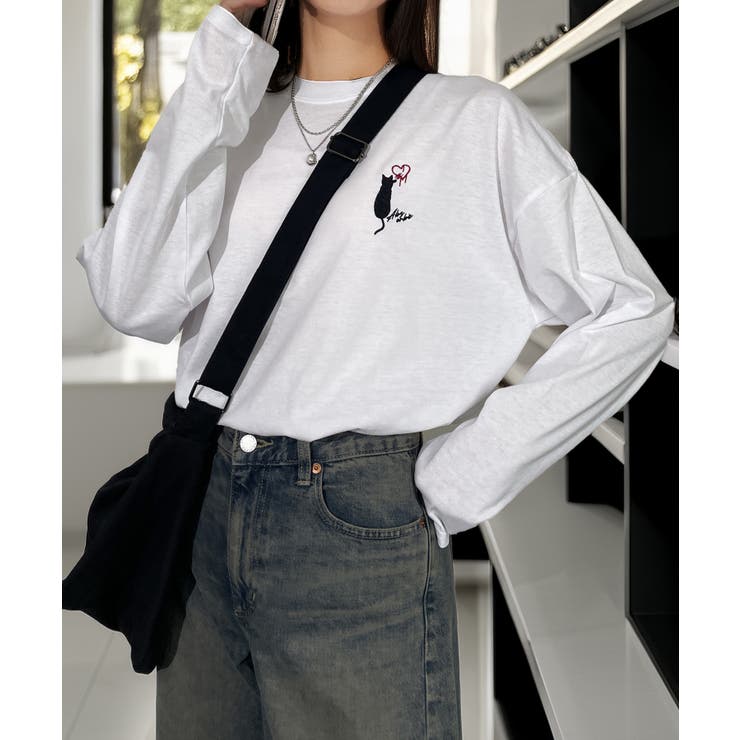 【ワイド】長袖Tシャツ ロンｔワンポイント カジュアル キレイめ | GROOVY STORE | 詳細画像9 