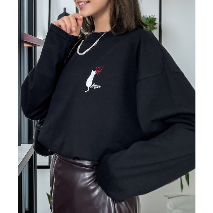 【ワイド】長袖Tシャツ ロンｔワンポイント カジュアル キレイめ | GROOVY STORE | 詳細画像10 