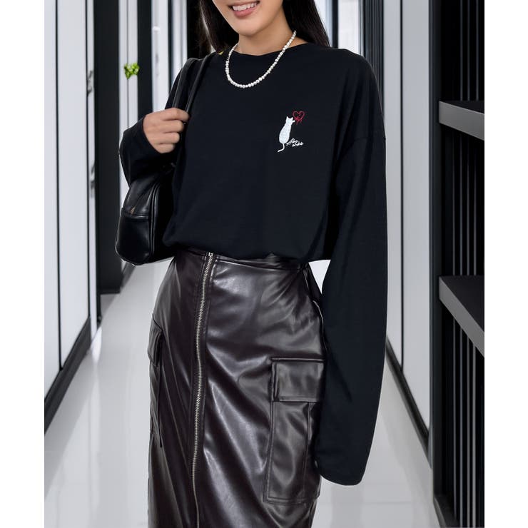 【ワイド】長袖Tシャツ ロンｔワンポイント カジュアル キレイめ | GROOVY STORE | 詳細画像11 