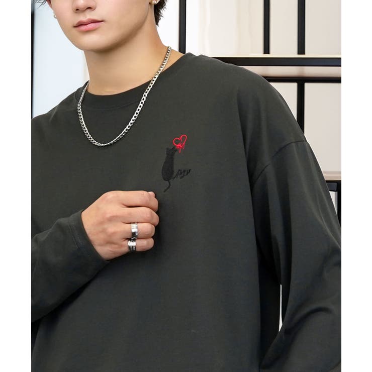 【ワイド】長袖Tシャツ ロンｔワンポイント カジュアル キレイめ | GROOVY STORE | 詳細画像27 