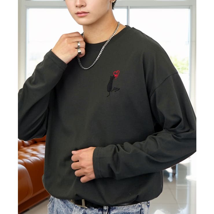 【ワイド】長袖Tシャツ ロンｔワンポイント カジュアル キレイめ | GROOVY STORE | 詳細画像28 