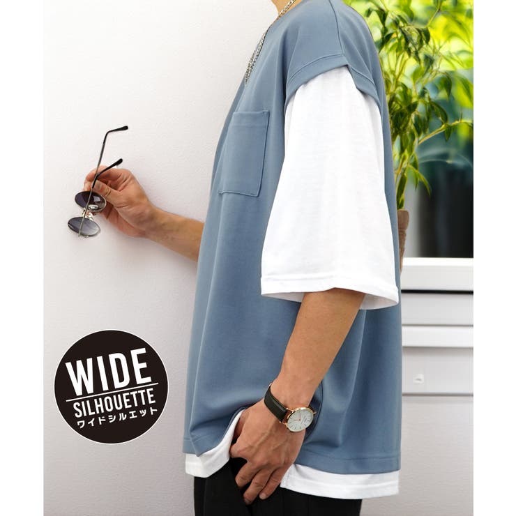 ダスティブルー-9001 ベスト風Tee