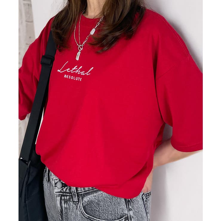 Tシャツ半袖 ストリート ﾊﾞｯｸﾌﾟﾘﾝﾄ Tシャツ【刺繍】#ロゴTシャツ #グラフィック Tシャツ