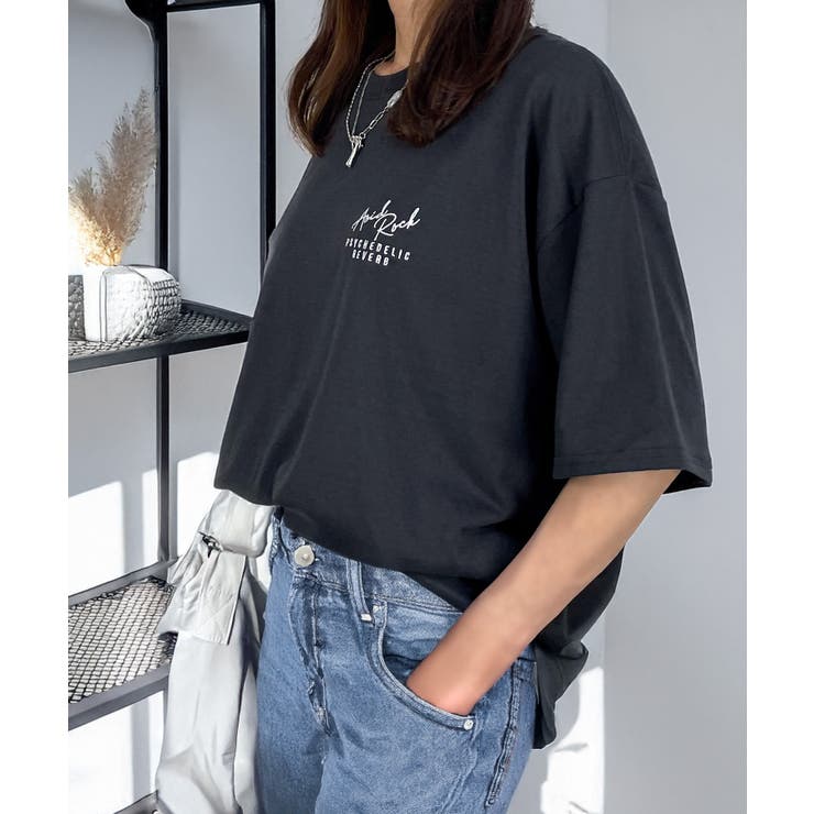 Tシャツ半袖 ストリート ﾊﾞｯｸﾌﾟﾘﾝﾄ Tシャツ【刺繍】#ロゴTシャツ #グラフィック Tシャツ