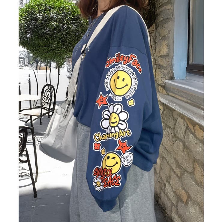 【オーバーサイズ】【SMILEY FACE】ヘビーウェイト ロンT | GROOVY STORE | 詳細画像40 