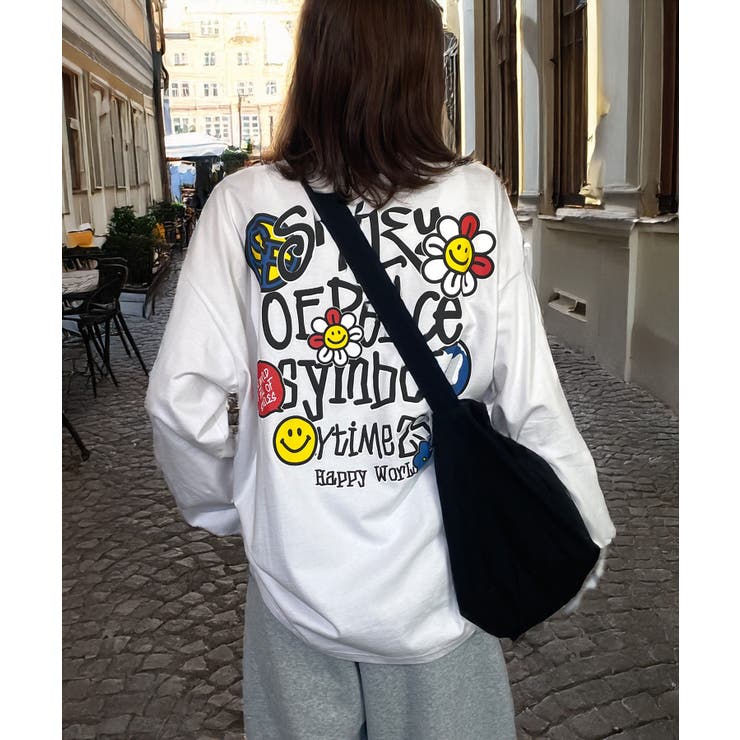【オーバーサイズ】【SMILEY FACE】ヘビーウェイト ロンT | GROOVY STORE | 詳細画像46 