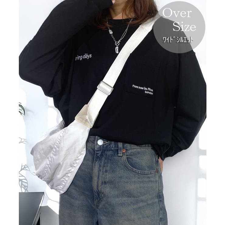 ブラック-3 | 【オーバーサイズ】 ロンT 【刺繍】ヘビーウェイト | GROOVY STORE