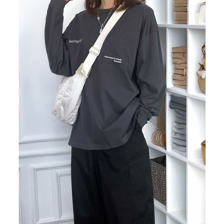 【オーバーサイズ】 ロンT 【刺繍】ヘビーウェイト | GROOVY STORE | 詳細画像12 