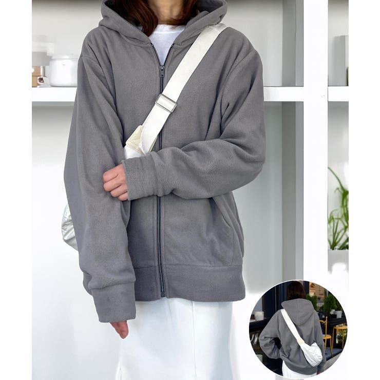 ジップ パーカー フリース[品番：GRVK0003120]｜GROOVY STORE