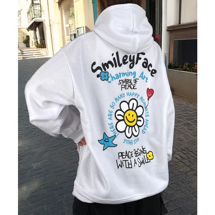 新品 EVERYDAY I LIKE オーバーサイズフーディー F 25SS