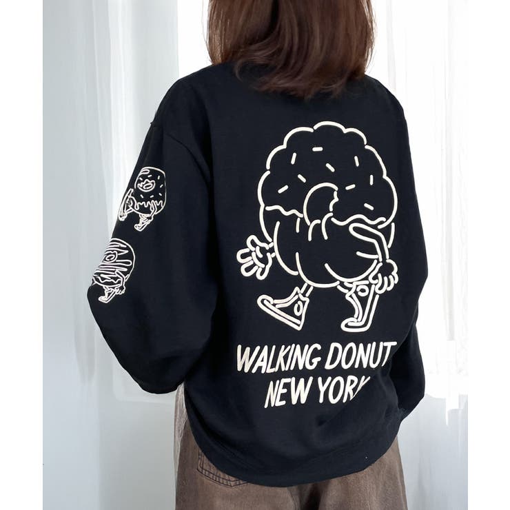 オーバーサイズマップグラフィックプリントスウェット New York
