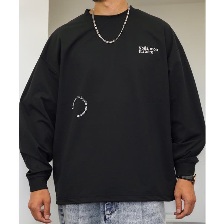 オーバーサイズ】 ロンT #長袖 ＃ロゴ Tシャツ [品番
