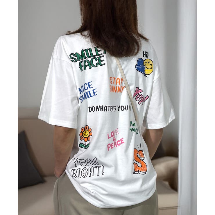 追加入荷白Tシャツ 黒TシャツTシャツ半袖 オーバーサイズ | GROOVY STORE | 詳細画像49 